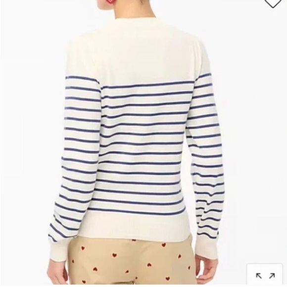 J.Crew Puff-Sleeve Heart Sweater, Size 2X - Picture 8 of 9